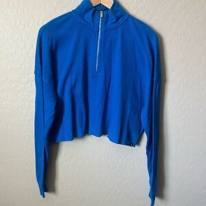 Calvin Klein Women waffle-knit half-zip top